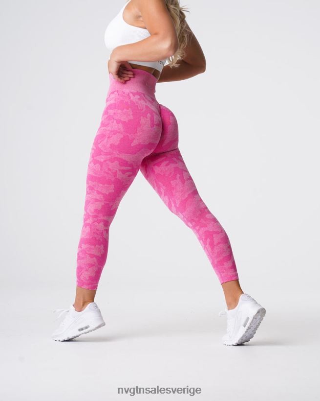 B886LB659 tuggummi rosa kondition NVGTN kvinnor camo sömlösa leggings