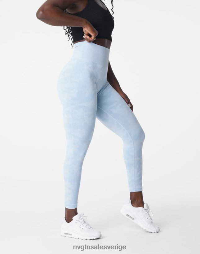 B886LB663 isblått kondition NVGTN kvinnor camo sömlösa leggings