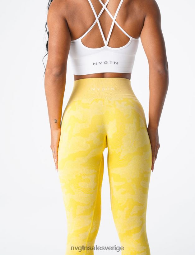 B886LB665 solskensgul kondition NVGTN kvinnor camo sömlösa leggings