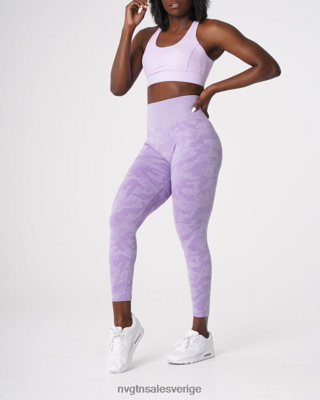 B886LB671 lila kondition NVGTN kvinnor camo sömlösa leggings