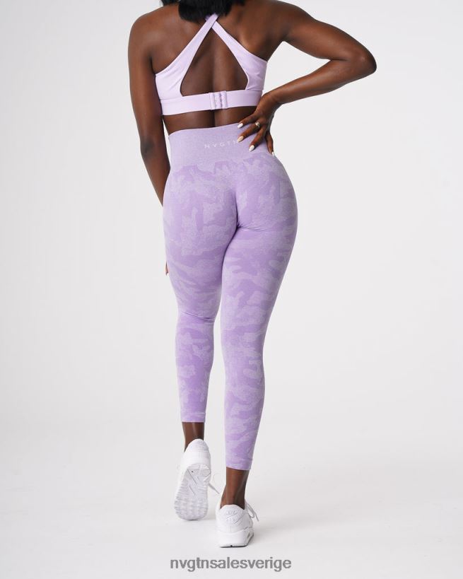 B886LB671 lila kondition NVGTN kvinnor camo sömlösa leggings