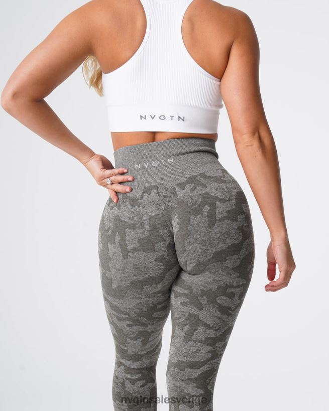 B886LB675 khaki grön kondition NVGTN kvinnor camo sömlösa leggings