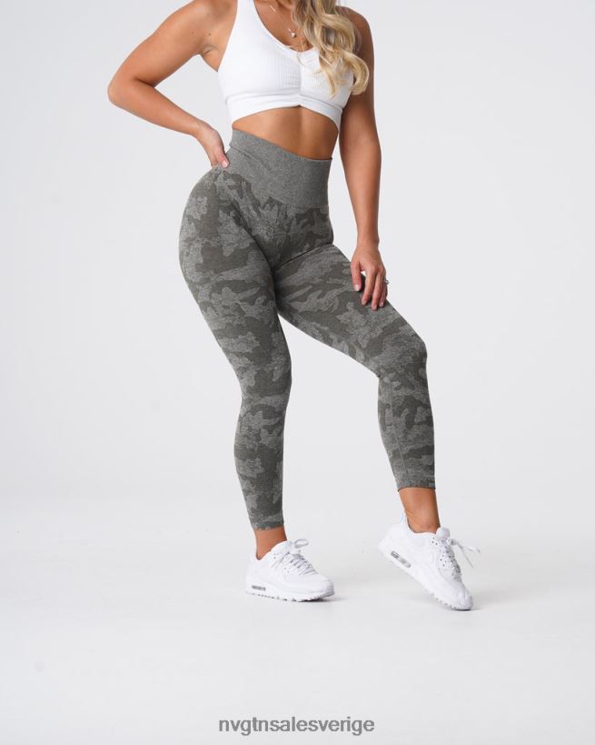 B886LB675 khaki grön kondition NVGTN kvinnor camo sömlösa leggings