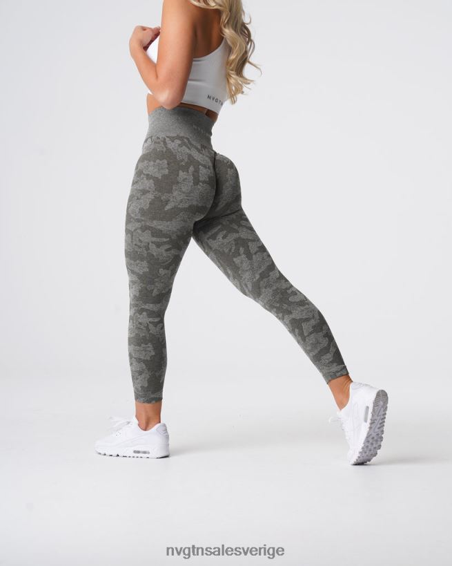 B886LB675 khaki grön kondition NVGTN kvinnor camo sömlösa leggings