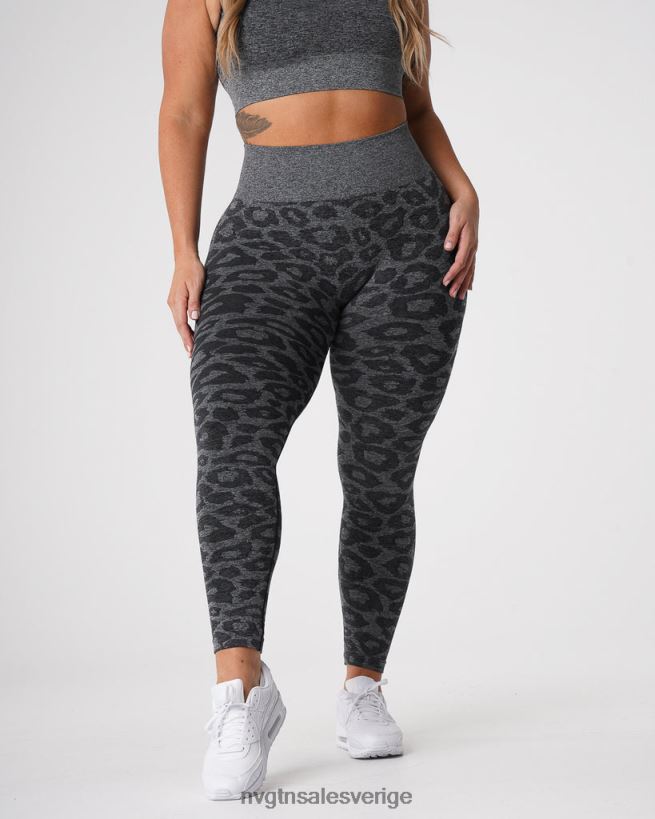 B886LB676 svart spräcklig kondition NVGTN kvinnor leopard sömlösa leggings