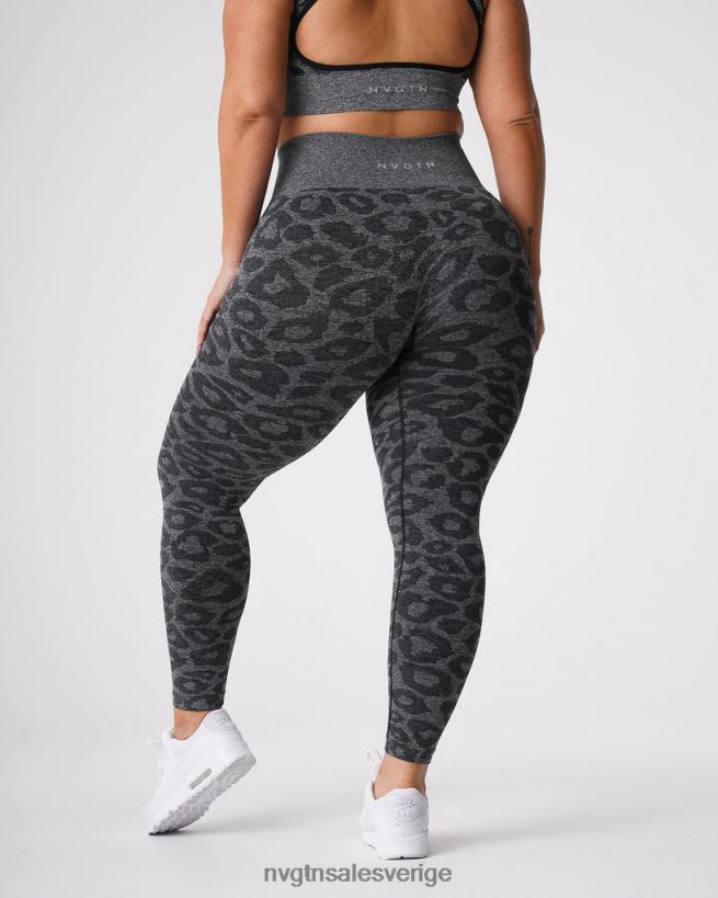 B886LB676 svart spräcklig kondition NVGTN kvinnor leopard sömlösa leggings