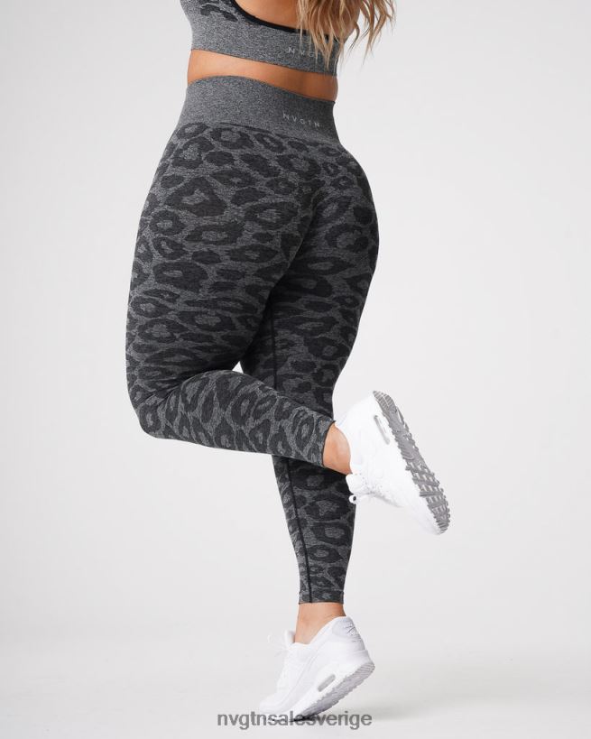 B886LB676 svart spräcklig kondition NVGTN kvinnor leopard sömlösa leggings
