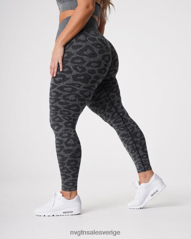 B886LB676 svart spräcklig kondition NVGTN kvinnor leopard sömlösa leggings