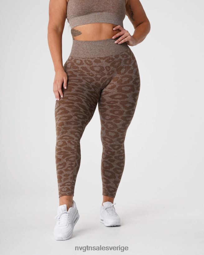 B886LB679 mocka kondition NVGTN kvinnor leopard sömlösa leggings
