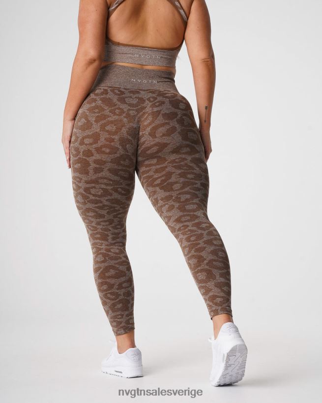 B886LB679 mocka kondition NVGTN kvinnor leopard sömlösa leggings