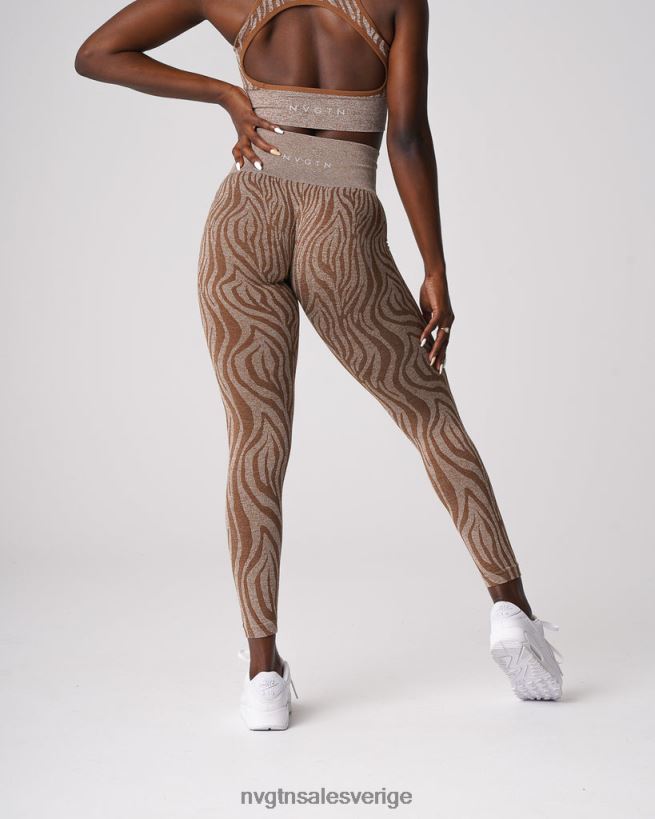 B886LB680 mocka kondition NVGTN kvinnor sebra sömlösa leggings