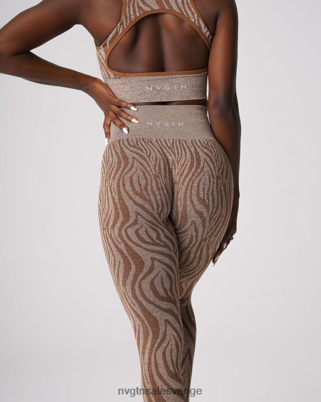 B886LB680 mocka kondition NVGTN kvinnor sebra sömlösa leggings