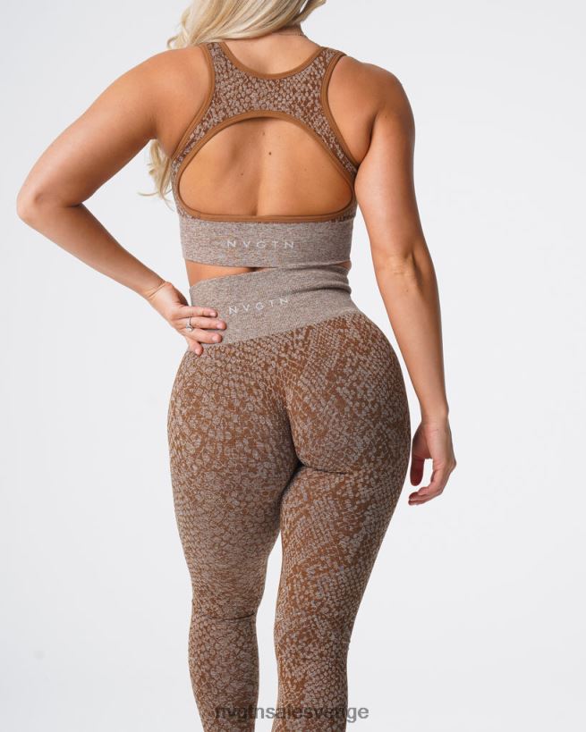 B886LB681 mocka kondition NVGTN kvinnor sömlösa leggings från ormskinn