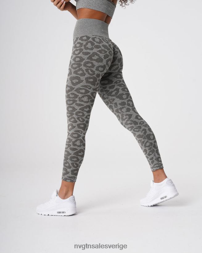 B886LB685 khaki grön kondition NVGTN kvinnor leopard sömlösa leggings