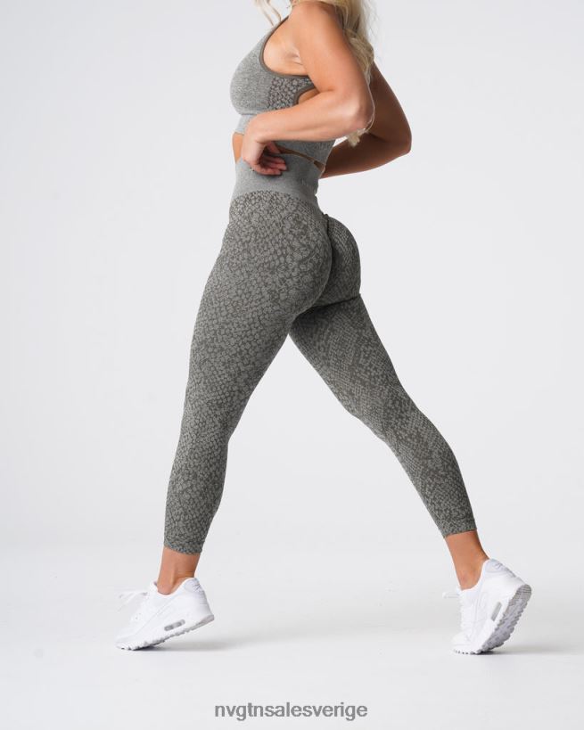B886LB686 khaki grön kondition NVGTN kvinnor sömlösa leggings från ormskinn