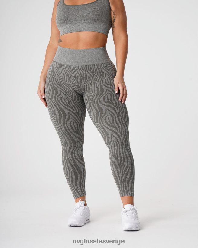 B886LB687 khaki grön kondition NVGTN kvinnor sebra sömlösa leggings