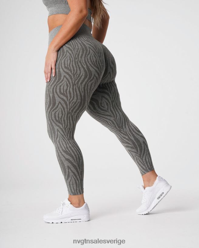 B886LB687 khaki grön kondition NVGTN kvinnor sebra sömlösa leggings