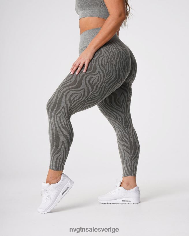 B886LB687 khaki grön kondition NVGTN kvinnor sebra sömlösa leggings