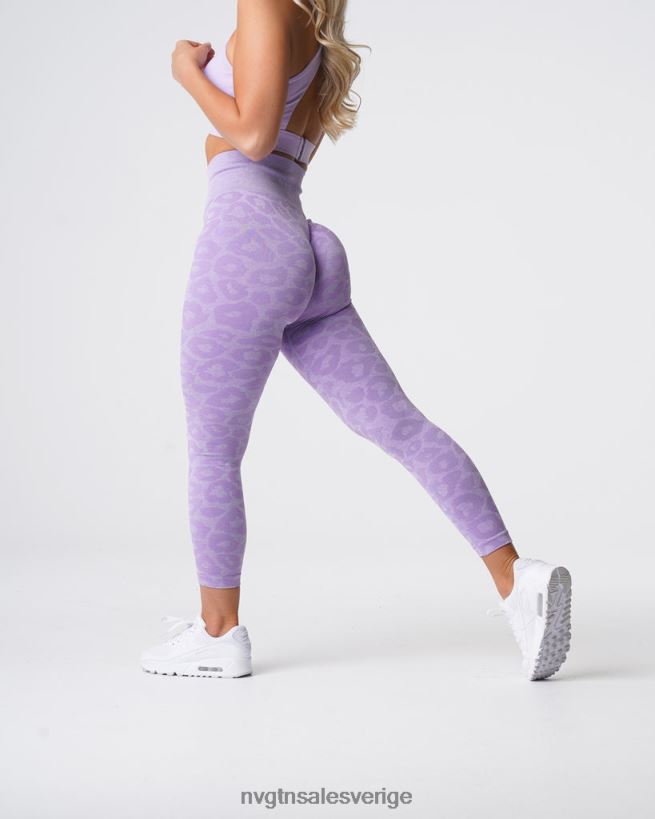 B886LB688 lila kondition NVGTN kvinnor leopard sömlösa leggings