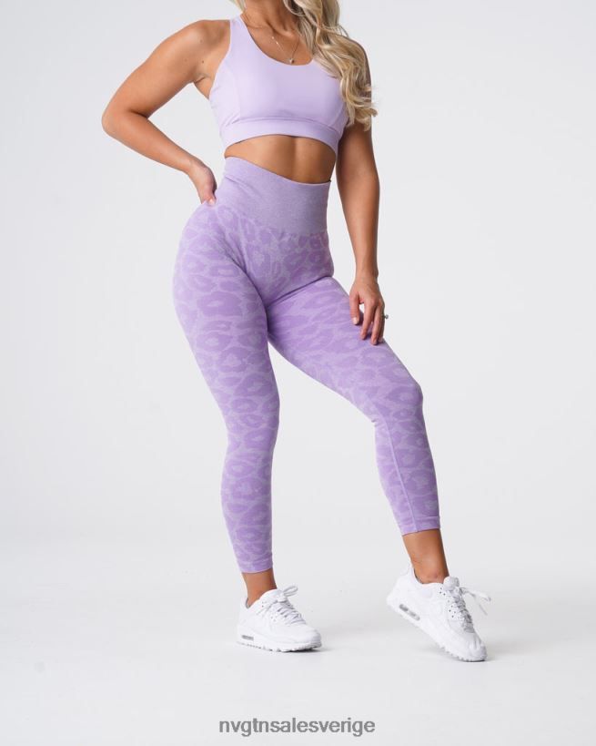 B886LB688 lila kondition NVGTN kvinnor leopard sömlösa leggings