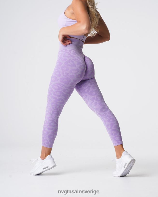 B886LB688 lila kondition NVGTN kvinnor leopard sömlösa leggings