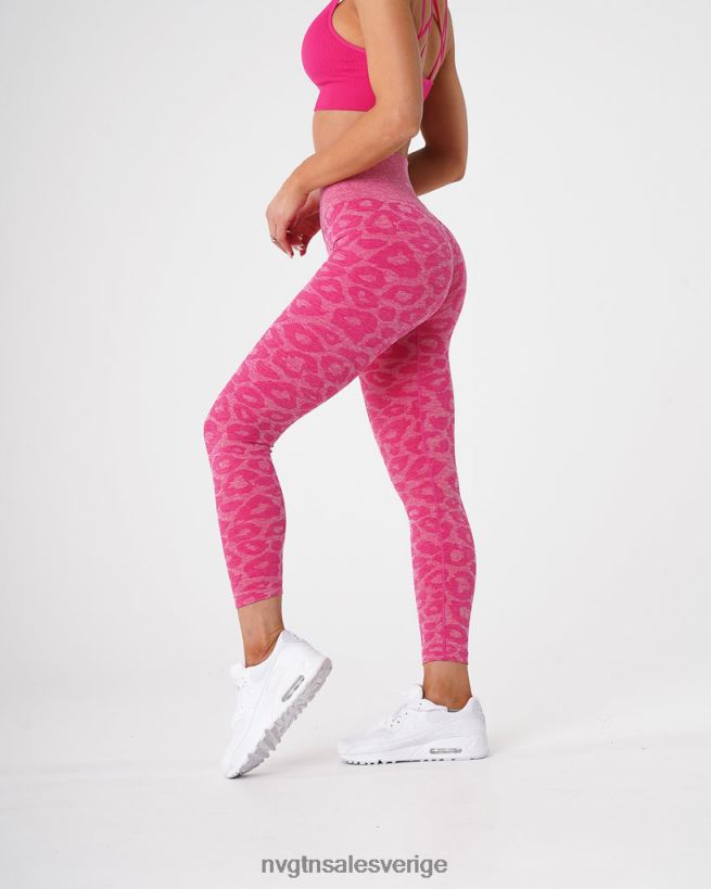B886LB689 fuchsia kondition NVGTN kvinnor leopard sömlösa leggings