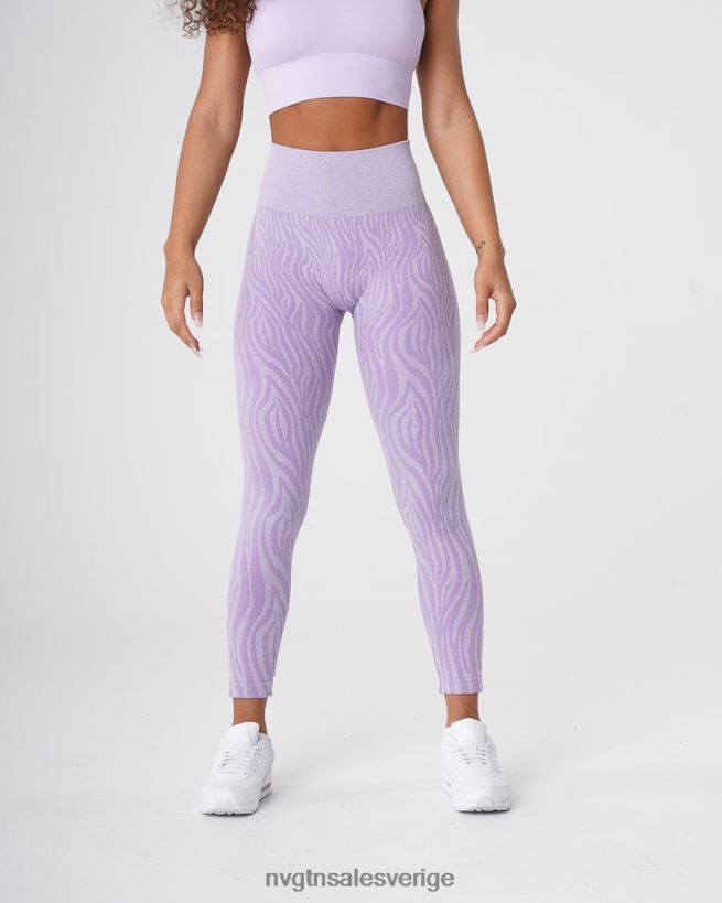 B886LB690 lila kondition NVGTN kvinnor sebra sömlösa leggings