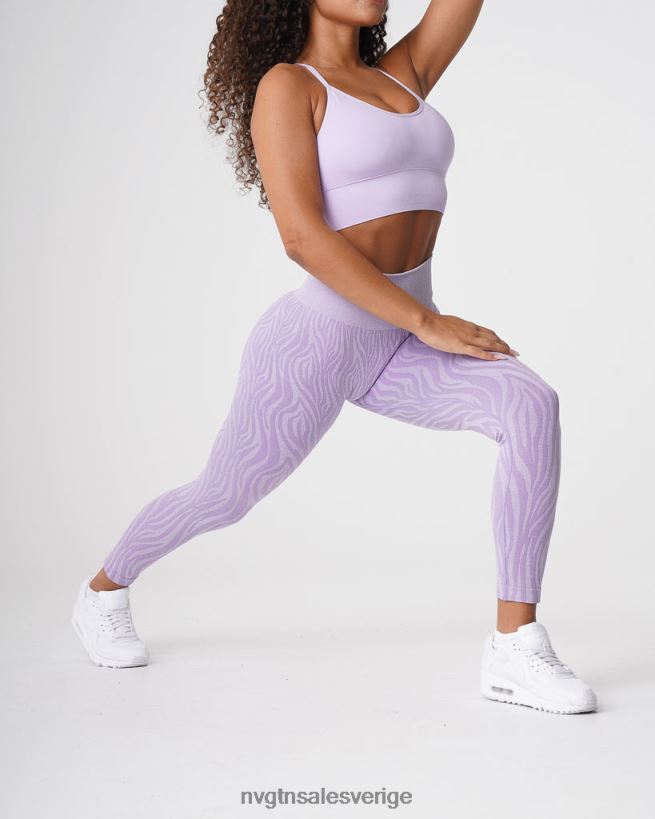B886LB690 lila kondition NVGTN kvinnor sebra sömlösa leggings
