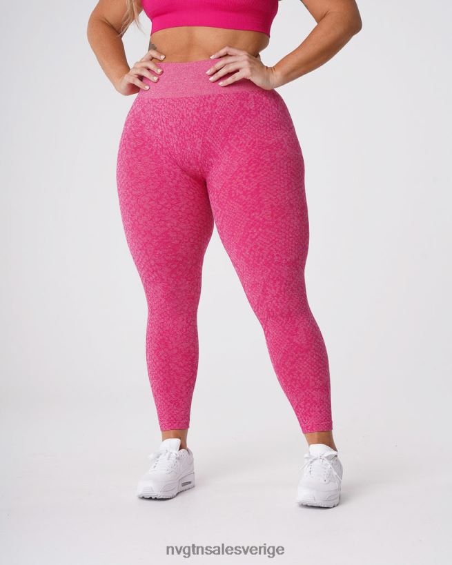 B886LB693 fuchsia kondition NVGTN kvinnor sömlösa leggings från ormskinn