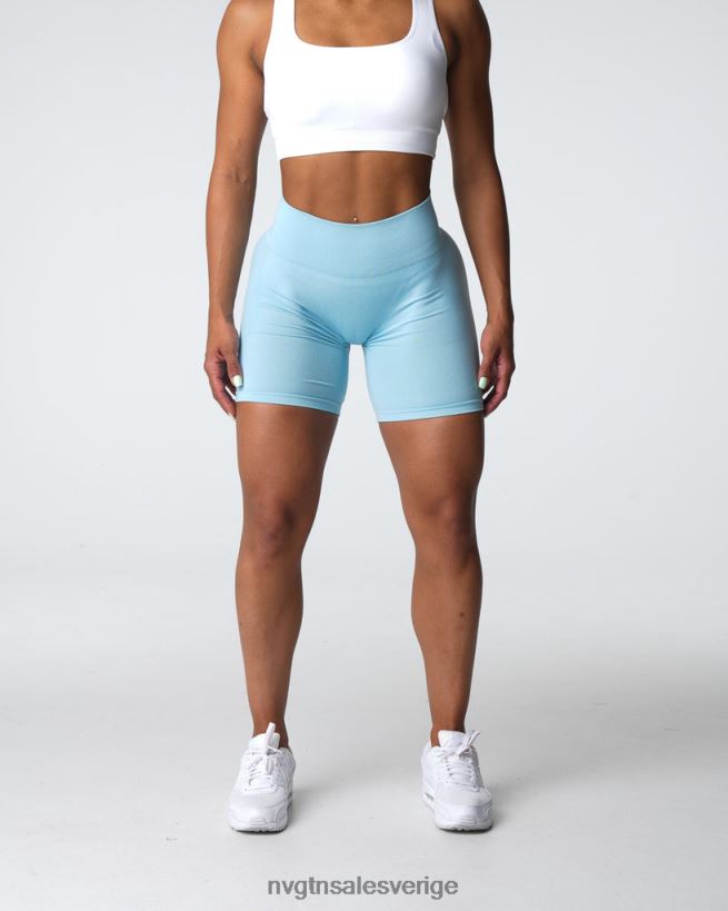 B886LB323 pastellblå kondition NVGTN kvinnor kontur sömlösa shorts
