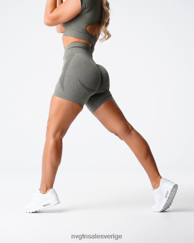 B886LB343 khaki grön kondition NVGTN kvinnor kontur sömlösa shorts