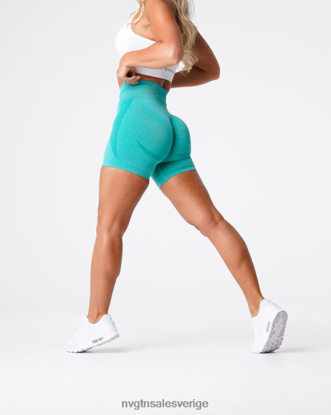 B886LB351 turkos kondition NVGTN kvinnor kontur sömlösa shorts