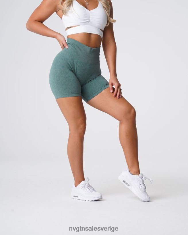 B886LB370 skog grön kondition NVGTN kvinnor proffs sömlösa shorts