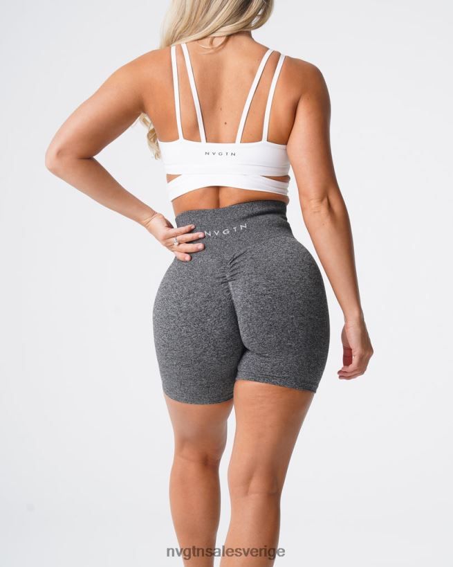 B886LB393 svart spräcklig kondition NVGTN kvinnor crunch sömlösa shorts
