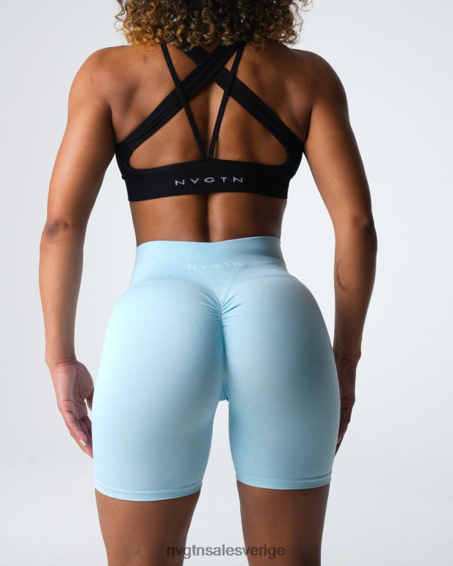 B886LB396 pastellblå kondition NVGTN kvinnor crunch sömlösa shorts