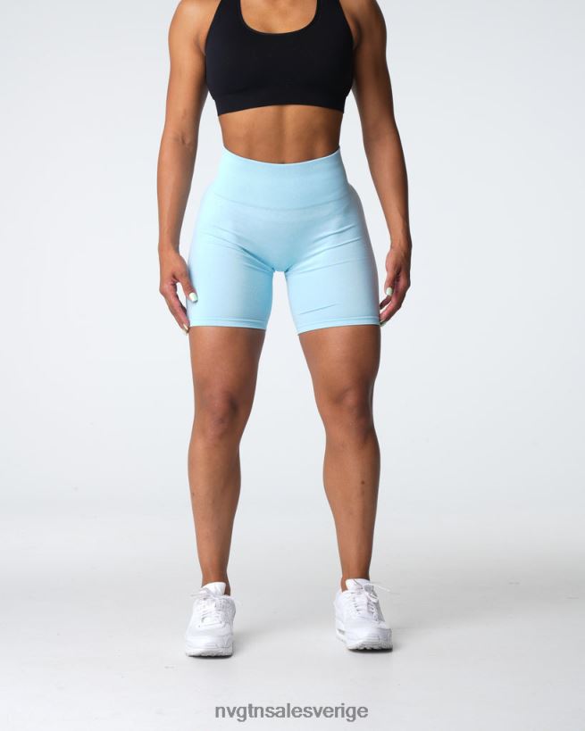 B886LB396 pastellblå kondition NVGTN kvinnor crunch sömlösa shorts