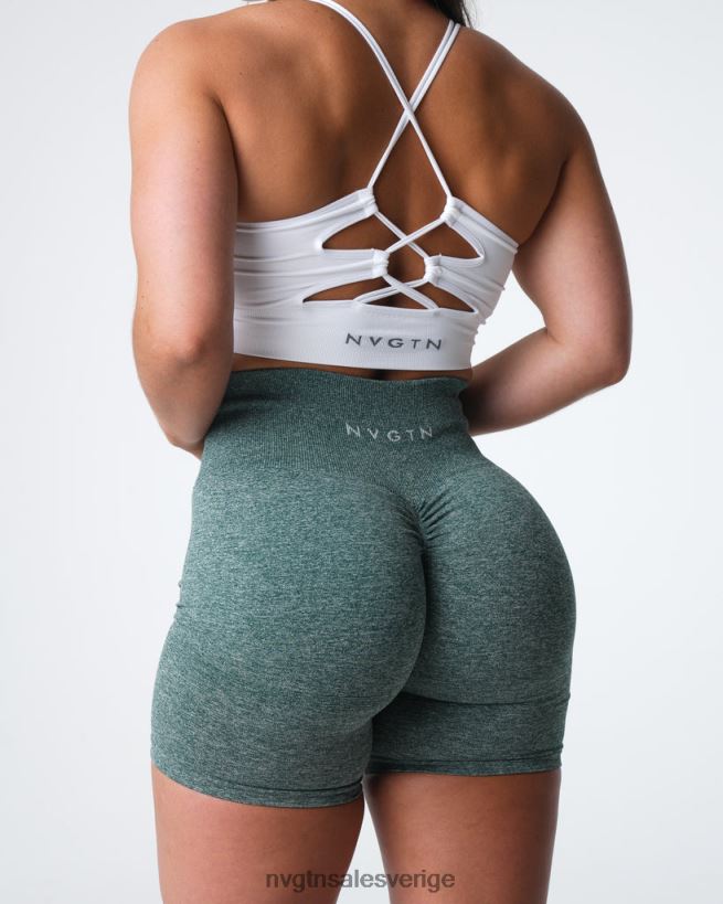 B886LB398 skog grön kondition NVGTN kvinnor crunch sömlösa shorts
