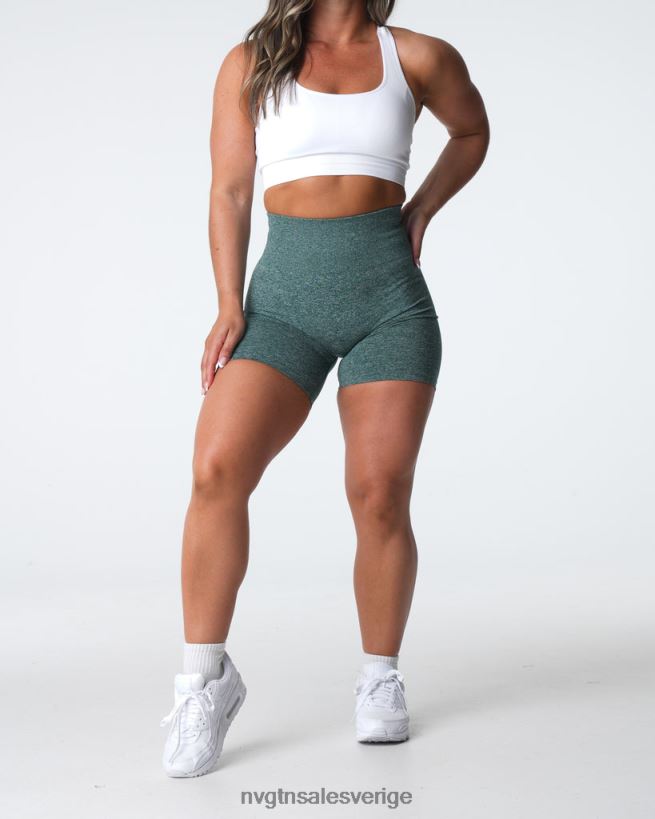 B886LB398 skog grön kondition NVGTN kvinnor crunch sömlösa shorts