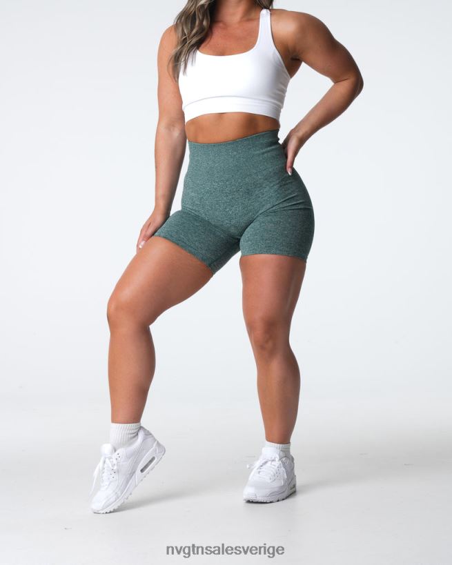 B886LB398 skog grön kondition NVGTN kvinnor crunch sömlösa shorts