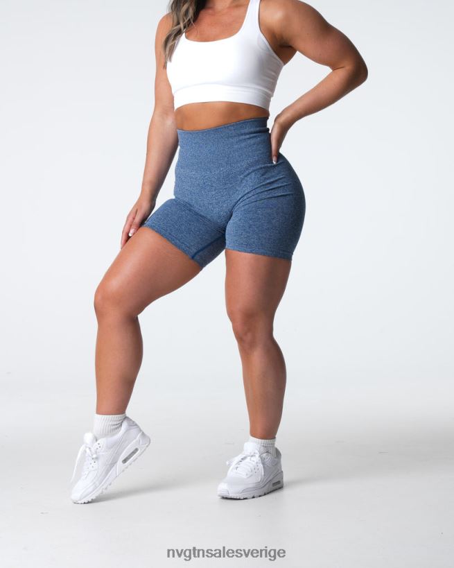 B886LB399 skifferblå kondition NVGTN kvinnor crunch sömlösa shorts