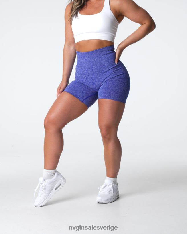 B886LB402 elektriskt blå kondition NVGTN kvinnor crunch sömlösa shorts