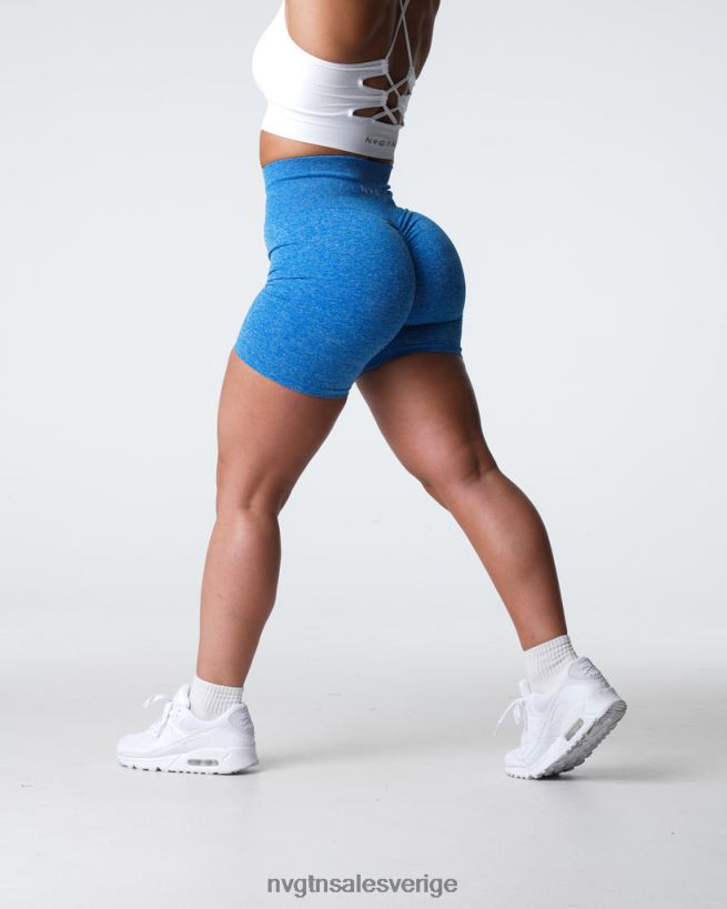 B886LB412 havsblå kondition NVGTN kvinnor crunch sömlösa shorts