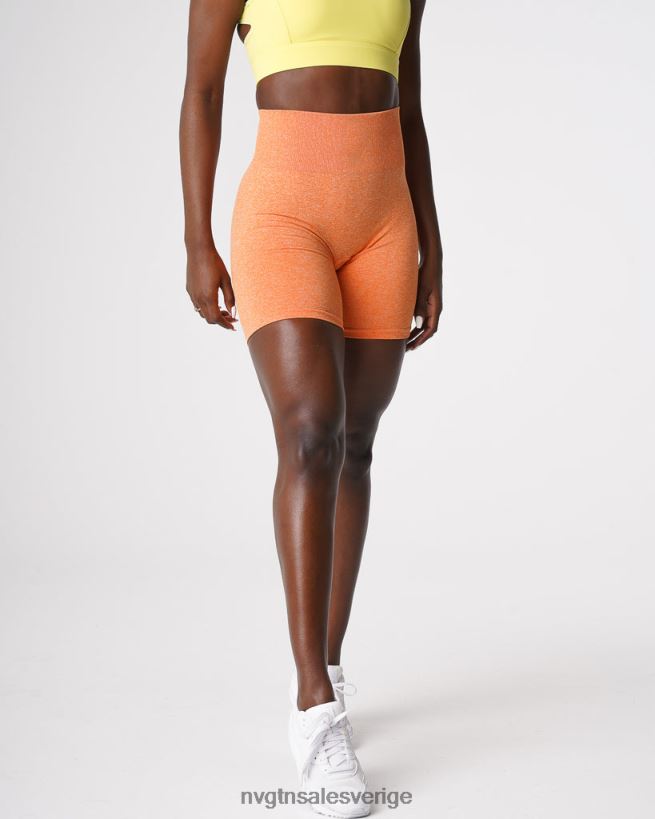 B886LB419 solnedgång orange kondition NVGTN kvinnor crunch sömlösa shorts