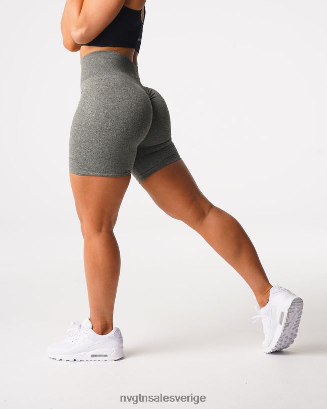 B886LB425 khaki grön kondition NVGTN kvinnor crunch sömlösa shorts
