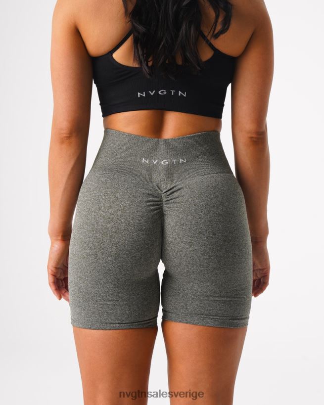 B886LB425 khaki grön kondition NVGTN kvinnor crunch sömlösa shorts
