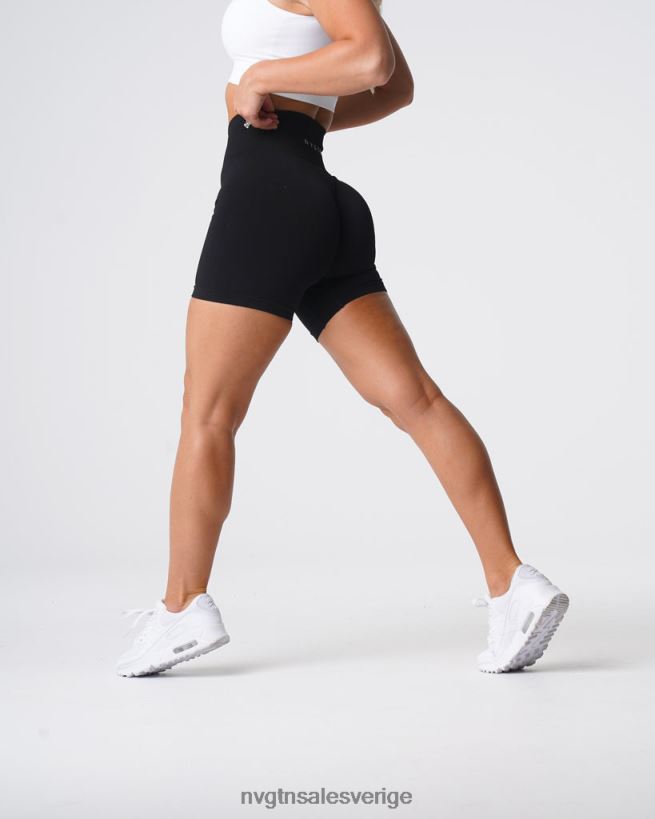 B886LB429 svart kondition NVGTN kvinnor solida sömlösa shorts