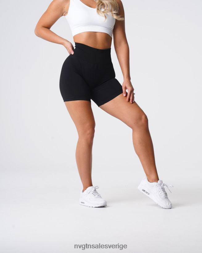 B886LB429 svart kondition NVGTN kvinnor solida sömlösa shorts