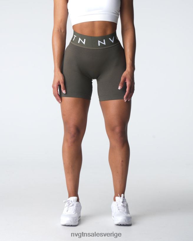 B886LB432 oliv kondition NVGTN kvinnor sport sömlösa shorts