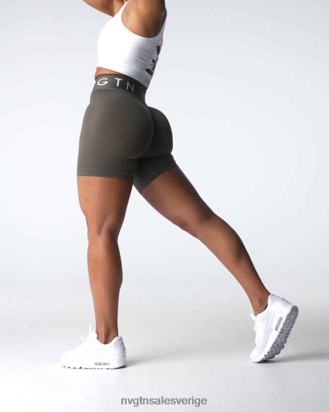 B886LB432 oliv kondition NVGTN kvinnor sport sömlösa shorts
