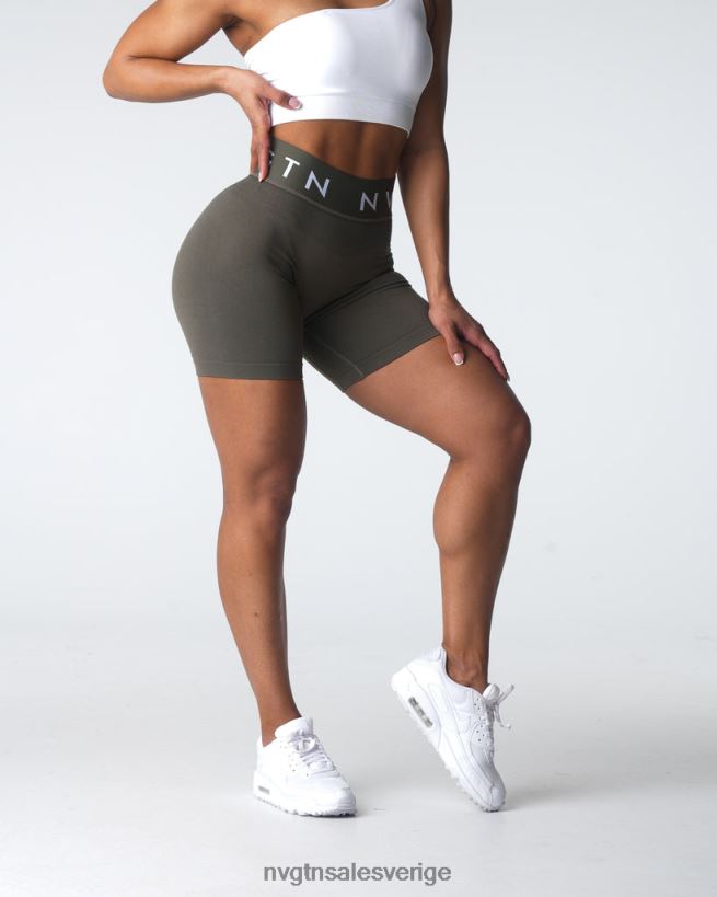 B886LB432 oliv kondition NVGTN kvinnor sport sömlösa shorts